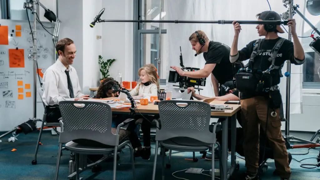 video production set for youtech commerical