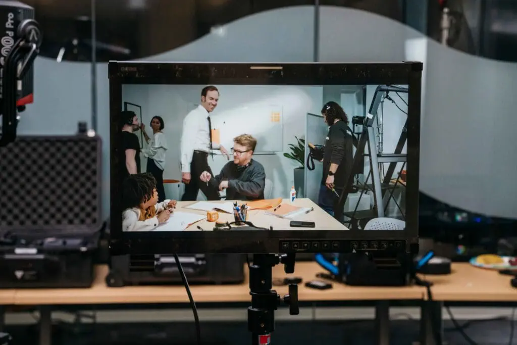 close up of a camera viewfinder