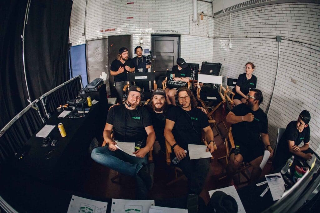 JV Studios video production crew on set