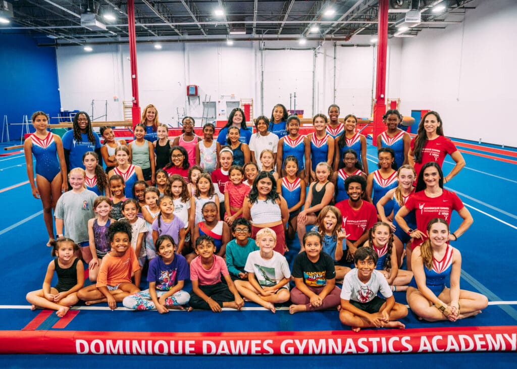 Dominque Dawes Gymnastics & Ninja Academy Team Photo